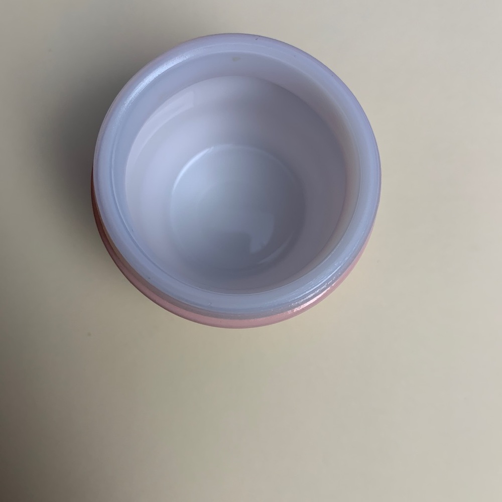 VTG Olay Vitalizing Cream Empty Pink Milk Glass Jar Vintage Cosmetics Beauty - Picture 10 of 13